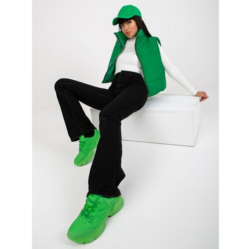 Fashion Hunters OCH BELLA green short quilted vest Slike