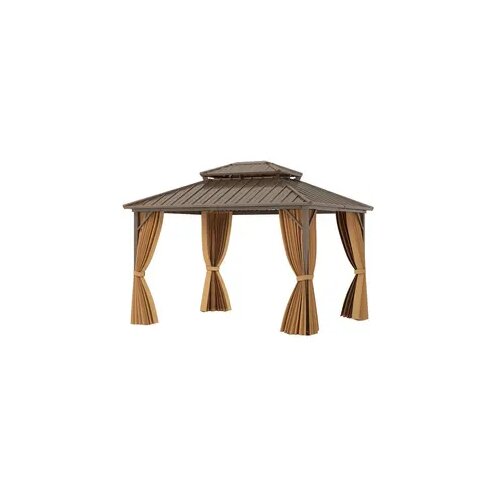  Metalni Paviljon LUX sa Zavesom 354x294cm Slike