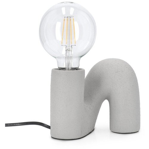 YES EVERYDAY Siva stolna lampa keramička sa staklenim sjenilom (visina 12,5 cm) Jael &ndash; Cijene