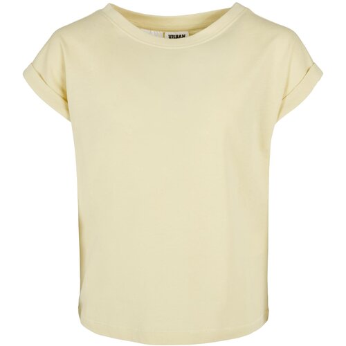 Urban Classics Kids Girls&amp;#039; Organic Extended Shoulder T-Shirt - Soft Yellow Slike