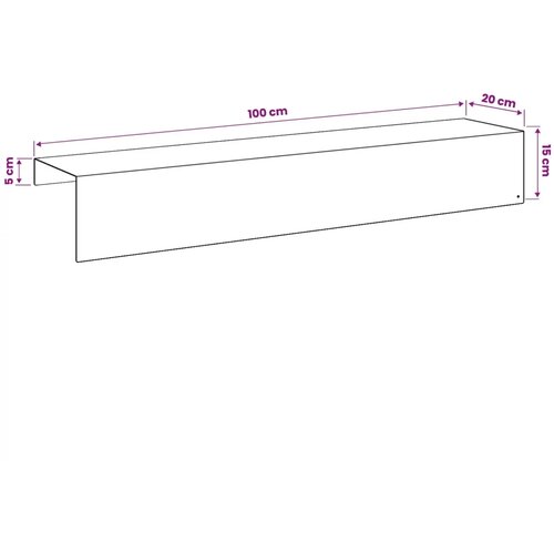Profil za rubove vrta 10 kom. 100 x 20 x 15 cm Nehrđajući čelik - Nehrđajući čelik 100 x 20 x 15 cm 10 Slike