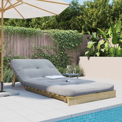 vidaXL futon na razvlačenje s madracem 80 x 206 x 11 cm od borovine Cene