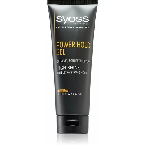 Syoss Men Power Hold gel za oblikovanje s dodatno pojačanim učvršćivanjem 250 ml
