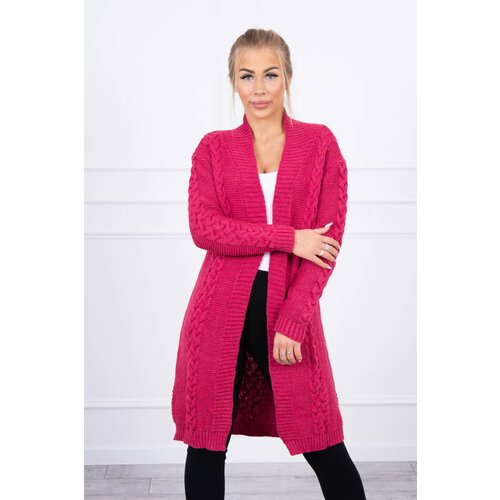 Kesi Cardigan sweater braided in fuchsia color Cijene