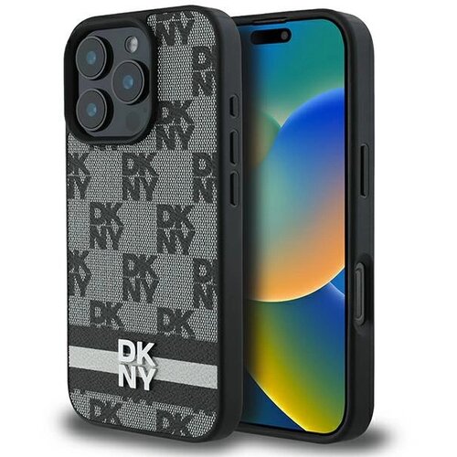 Dkny OVITEK V KARIRANEM VZORCU ZA IPHONE 16 PRO MAX ČRN, (21898168) Cene
