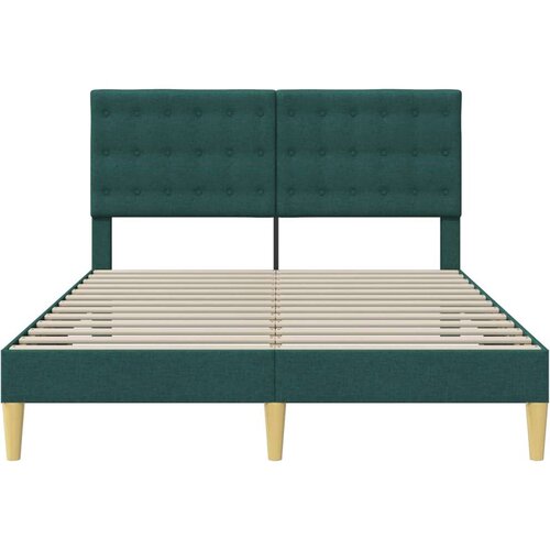  Okvir za krevet Tamnozelena 140 x 190 cm Tkanina - Tamnozelena 140 x 190 cm Slike