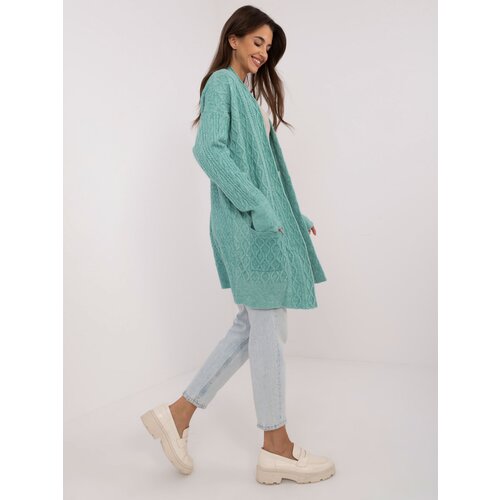 Wool Fashion Italia Cardigan-AT-SW-2366.61-mint Slike