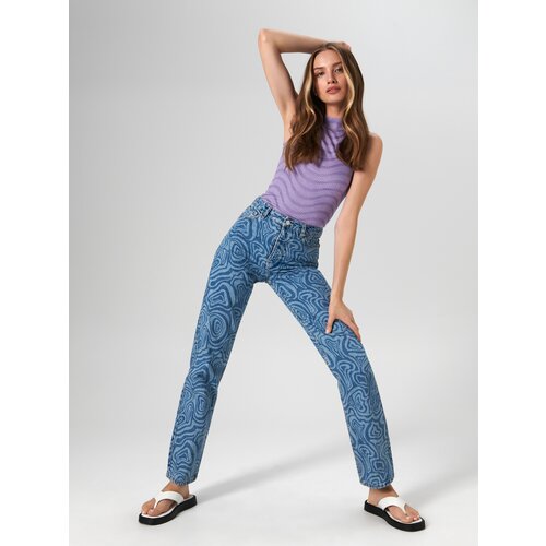 Sinsay ženski crop top s uzorkom 9003J-45X Slike