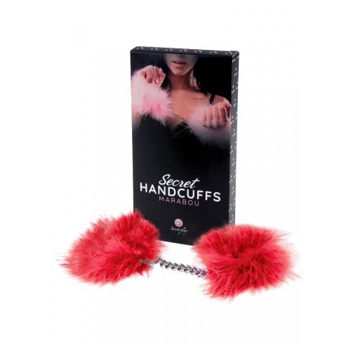 SecretPlay erotične lisice red marabou Cene