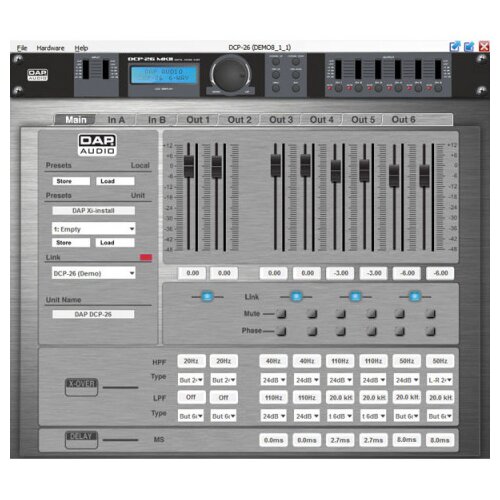DAP Audio DCP-26 MKII Digitalni Cross Over 2-in, 6-out - - Audio-Kondric Slike