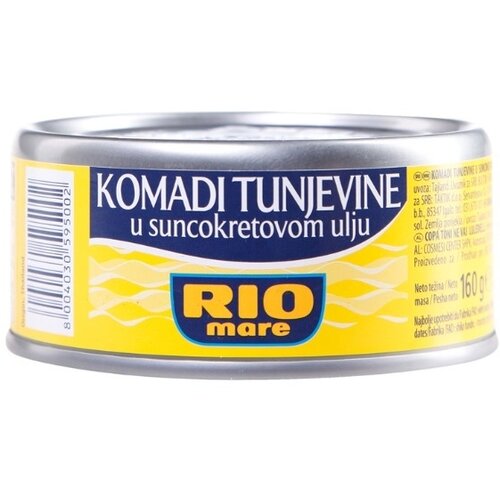 Rio Mare komadi tune u suncokretovom ulju 160g limenka Slike