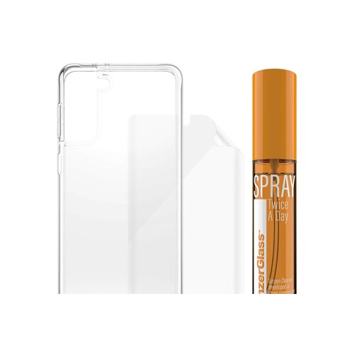 PanzerGlass čistilni ovitek za Samsung Galaxy S21+ (TPU, ClearCase, 30 ml sprej) (B7260) Cene