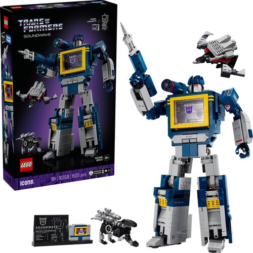 Lego Icons Transformers Soundwave &scaron;tevilka 10358 Cene