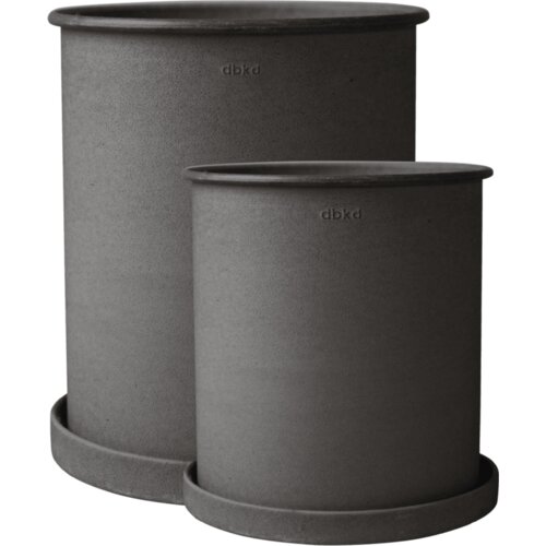 DBKD PLANT POT large, 2 seta - brown Cene
