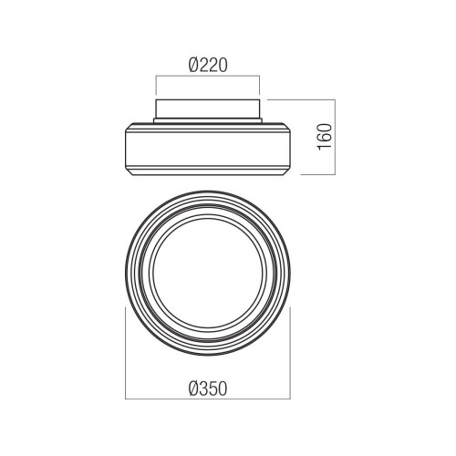 Redo 01-3589 - LED plafonsko svetlo SOLERA LED/24W/230V 35 cm CRI 93 3000/4000K Slike