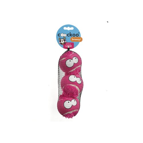 Duvo igračka za pse teniska lopta breezy l, 7.5cm, set od 3 kom, roze Cene
