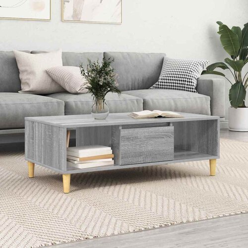  Kava Stol Siva Sonoma 102 x 55 x 35 cm Konstruirano drvo Cijene