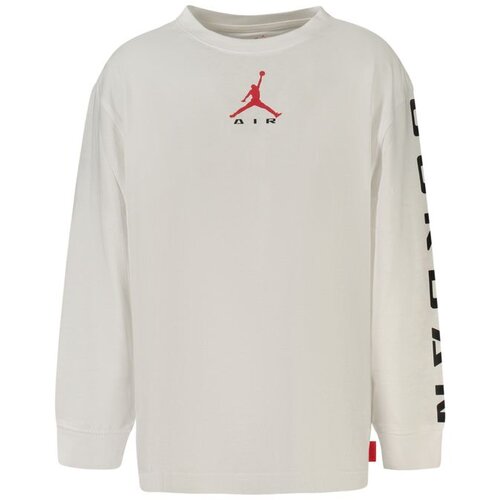 Air Jordan dječja majica dugih rukava s printom bijela Cijene