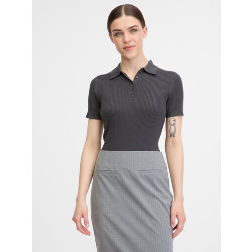 Orsay Dark grey women&amp;#039;s short-sleeved t-shirt - Women&amp;#039;s Slike