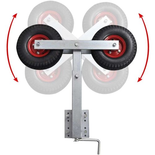 VidaXL Nosači za brod s kotačima, set od 2 komada, 59 - 84 cm Slike