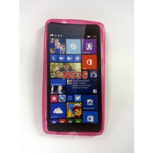  S silikonski ovitek Nokia LUMIA 535 pink Slike