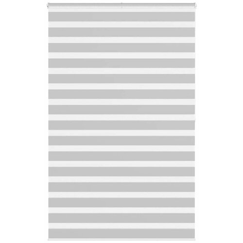 vidaXL zebra senčilo svetlo sivo 140x200 cm tkanina širina 135,9 cm Cene
