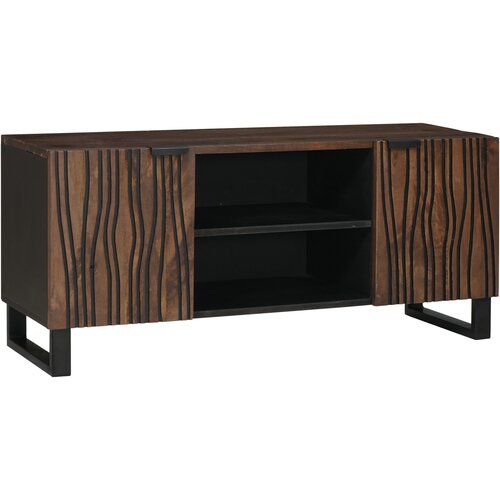 VidaXL TV omara 105x33,5x46 cm iz trdnega lesa Slike