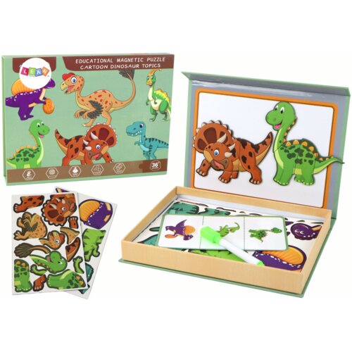  Educational Magnetic Puzzle Set With a Dinosaur Theme Cijene