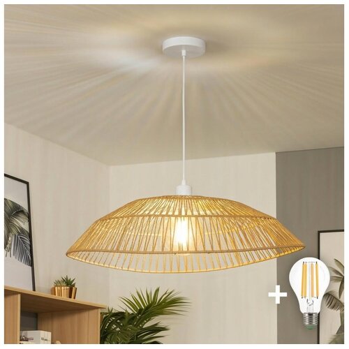  Brilagi - LED luster na sajli CERIA BOHO 1xE27/40W/230V prečnik 70 cm braon Cene