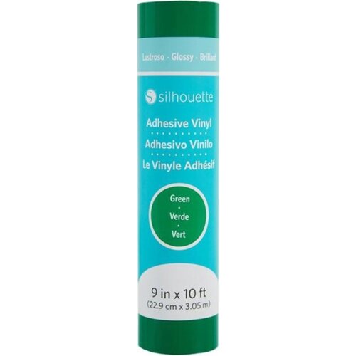Silhouette Glossy Permanent Vinyl - 22,9 cm x 3 m - Green Slike
