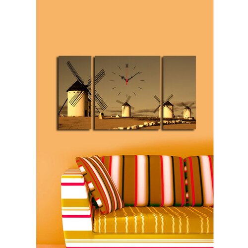 Wallity Zidni sat 3P204045CS-20, 84x45 cm, 3 dijela Cene