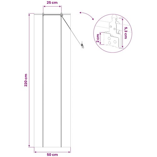 Rolo zavjesa Smeđa 50 x 220 cm Bambus Slike