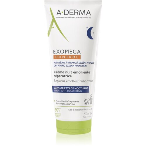 A-derma Exomega Control Repairing Emollient Night Cream nočna regeneracijska krema 200 ml Cene