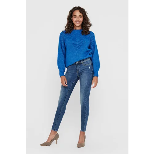 Only Jeans hlače Wauw 15219241 Modra Skinny Fit
