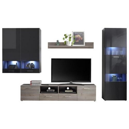 Hom`in DNEVNI REGAL, antracit, siva, barve srebrnega hrasta Cene