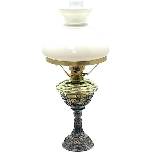  Petrolejska lampa sa postoljem od kalaja, 45 cm, &scaron;umsko zelena Cene