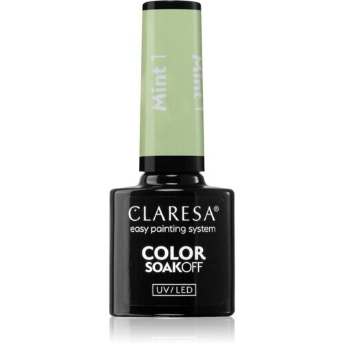 Claresa SoakOff UV/LED Color Mint gel lak za nokte nijansa 1 5 g Slike