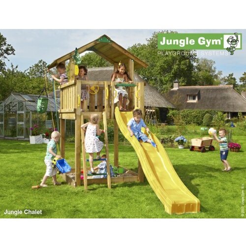 Jungle Gym B.V. Toranj za decu sa toboganom Chalet Cene