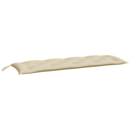 VidaXL Jastuk za vrtnu klupu bež 150 x 50 x 7 cm od tkanine Oxford Slike