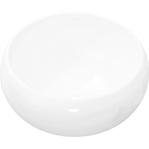 Maison Chic Umivalnik - Kopalna umivalnik - Lavabo iz keramike okrogel bel 40x15 cm, (21669663) Cene