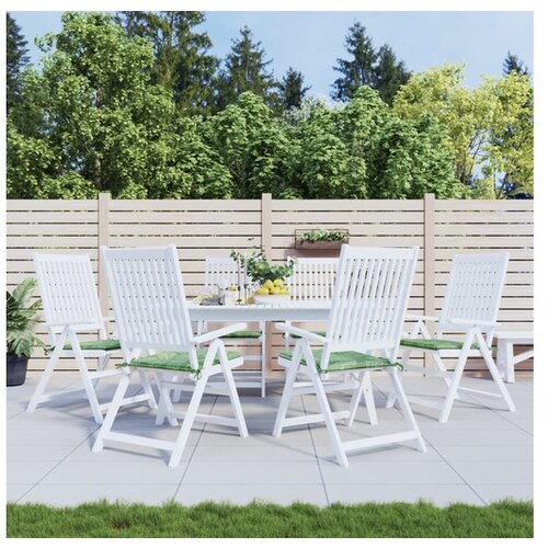 VidaXL Jastuci za stolice 6 kom s uzorkom li&amp;scaron;ća 50x50x3 cm od tkanine Slike