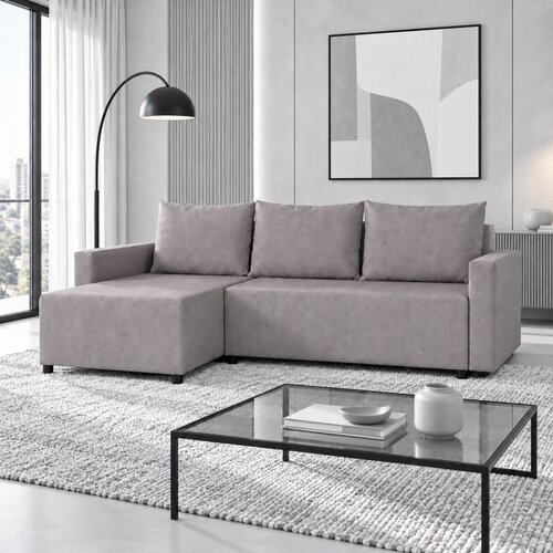 Grantex Line Ugaona garnitura Lena SV, 130x190cm, Svetlosiva Cene