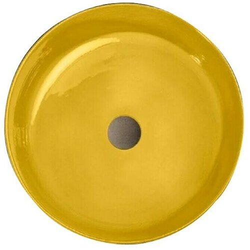 Cip&amp;igrave; nasadni okrugli umivaonik index mustard yellow (promjer: 42 cm, bez izljeva, žute boje) Slike