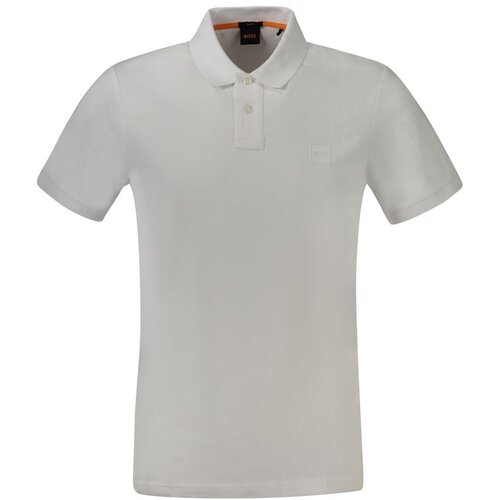 Hugo Boss Mu&amp;scaron;ka Polo Majica Kratkih Rukava Bijela Slike