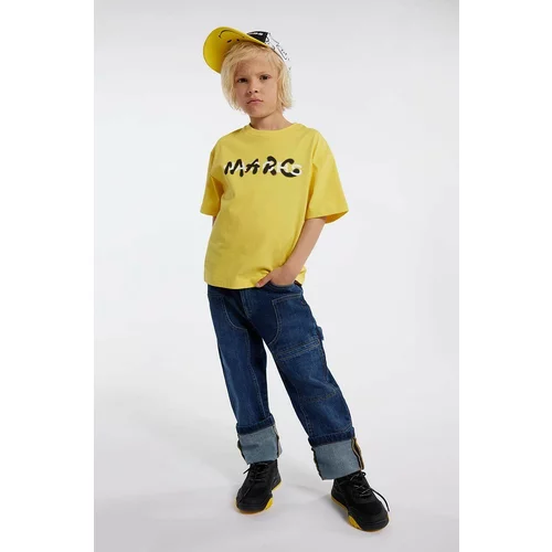 Marc Jacobs Dječja pamučna majica kratkih rukava boja: zlatna, s tiskom