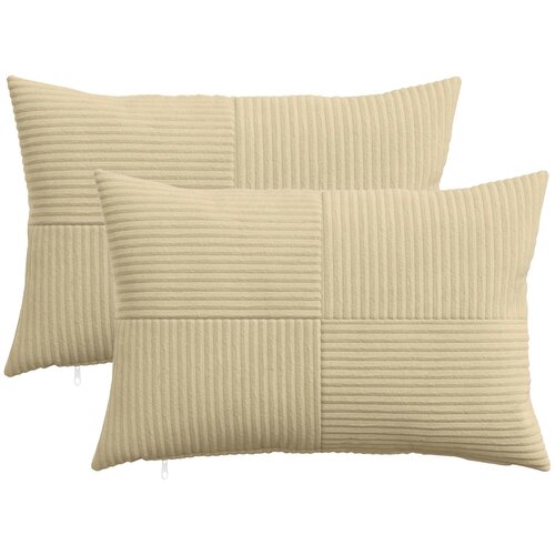  Presvlaka za jastuk 2 pcs ALMELO Siva zelena 40 x 60 cm Kord Cene