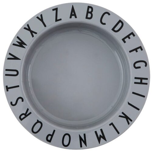 Design Letters Siv otroški globok krožnik Eat & Learn, ø 15,5 cm Cene