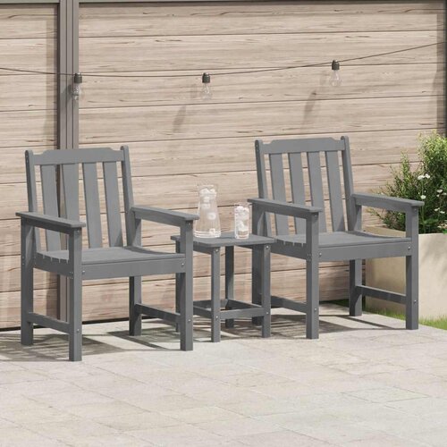  Vrtna blagovaonska stolica 2 pcs Svijetlo siva HDPE Cene