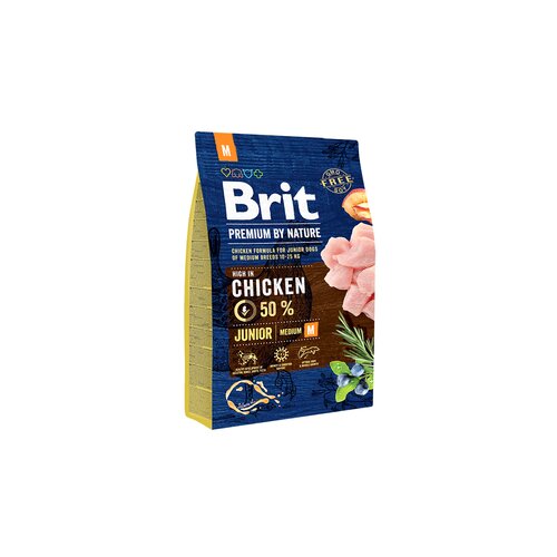 BRIT Premium by Nature Premium by Nature Junior M suha hrana za pse, 3kg Slike