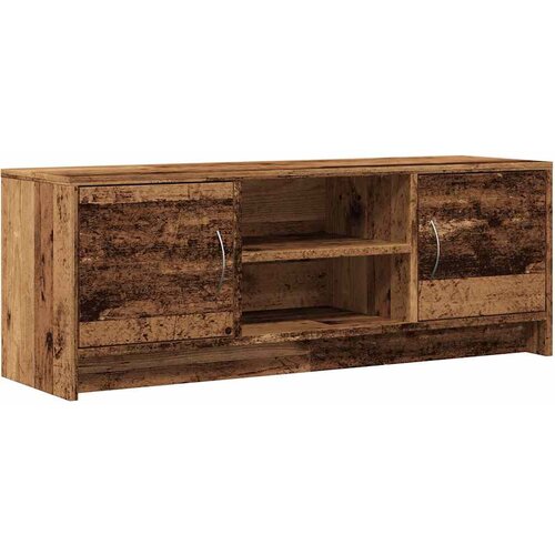 Maison Chic TV omarica - TV enota - Televizijska omarica starinski les 102x30x37,5 cm inženirski les, (21699481) Slike